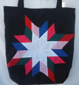 27. Black Bag with white center and Multiple colors for outside.