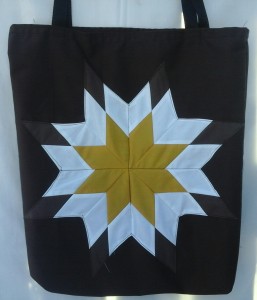 2. Brown Bag with Gold, white and brown star