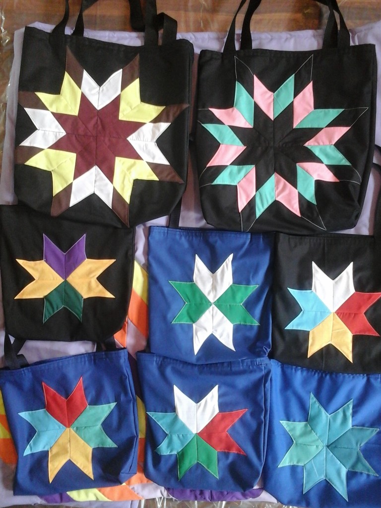 Group pic of our bags.