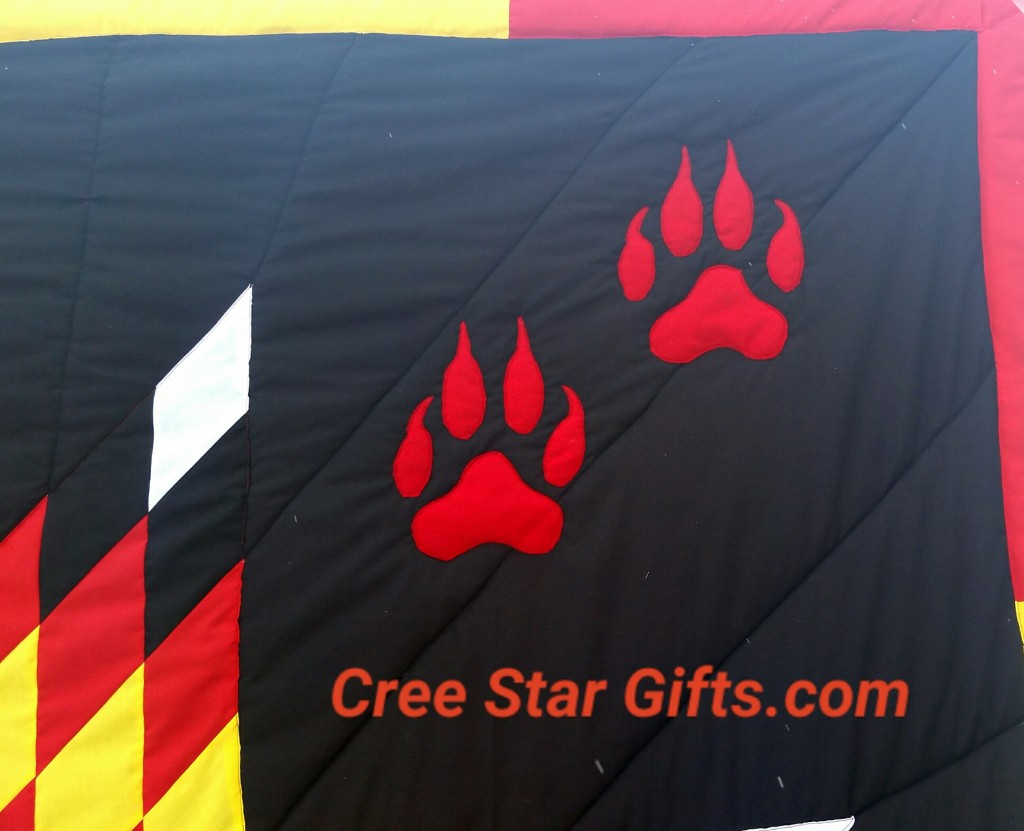 Wolf Paw Print Motifs
