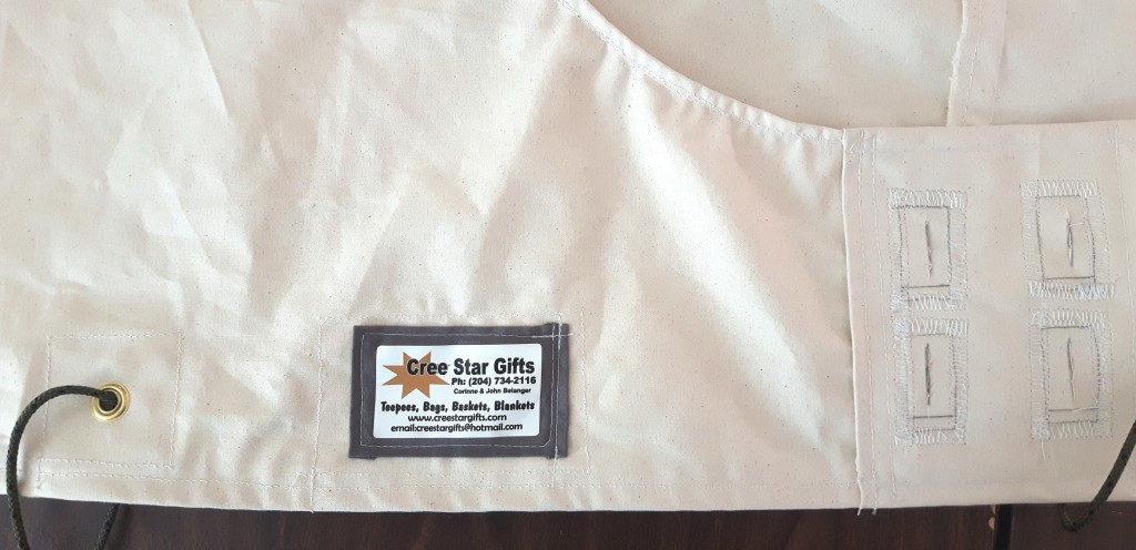 Our Label sewn onto our Teepees.